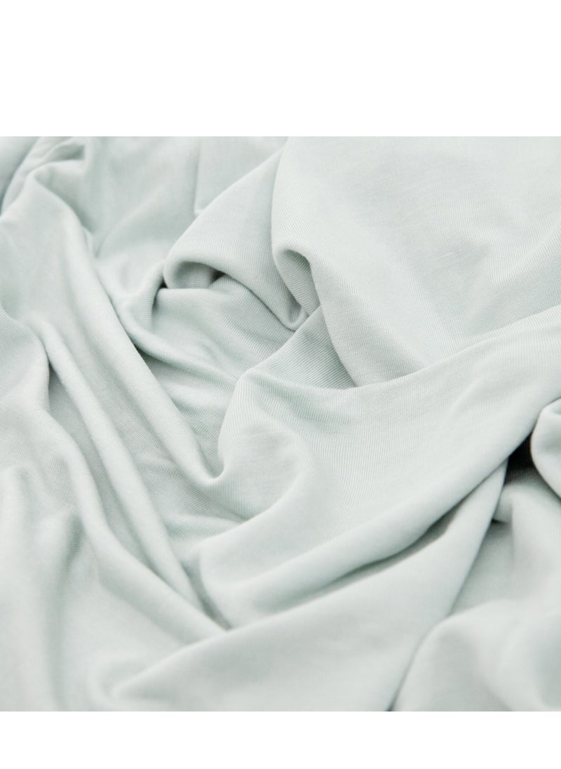 little unicorn - Stretch Knit Swaddle 2 Pack	Frost Green - Image 1