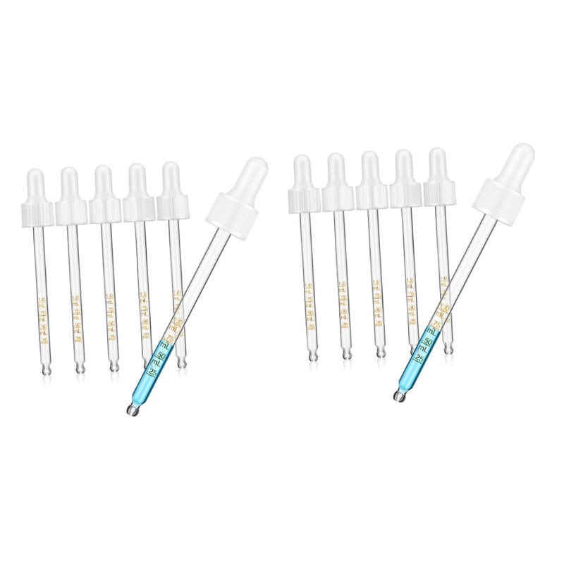 2 Pack of 12 Graduated Droppers Transfer Pipettes with Measuring Markings - Image 2