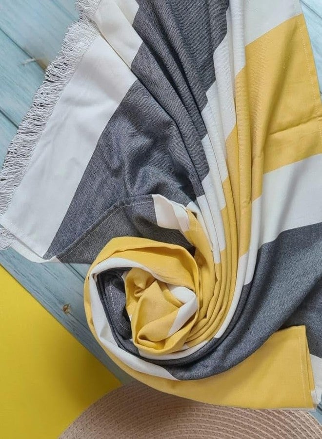 madake Bamboo Ultra Soft & Thin Turkish Towel-160x75cm|Quick Dry, Super Absorbent, Anti Bacterial|X-Large Towel for Men and Women|Ideal for Bath,Travel,Gym,Beach,Pool & Yoga(Coastal Breeze Honey Bee) - Image 2