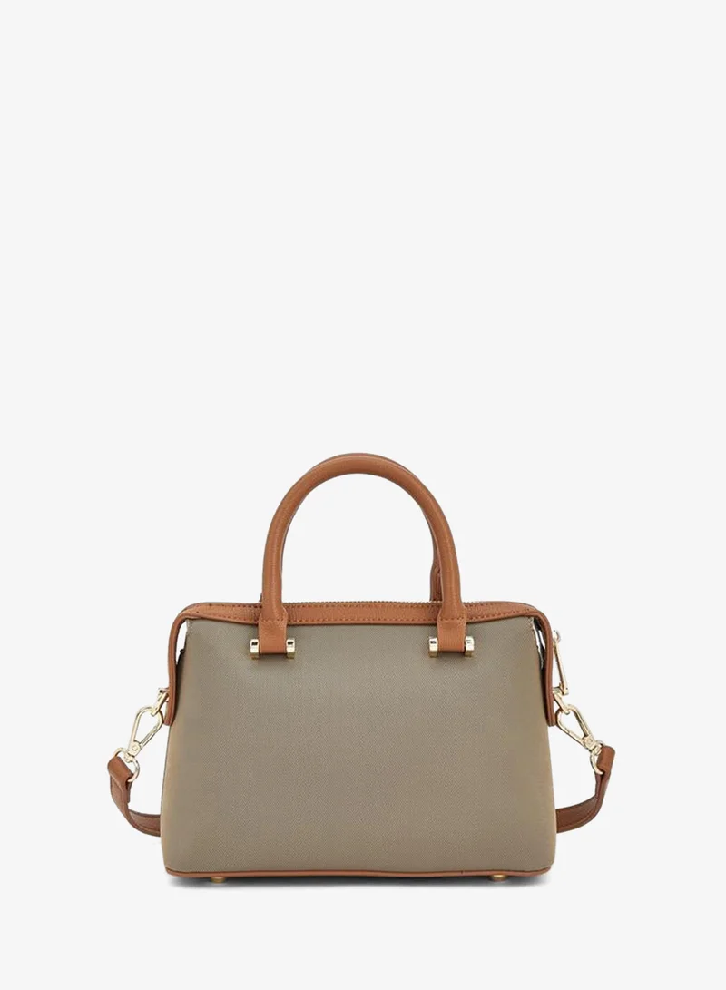 Le Confort BROWN Textured Tote Bag With Double Handle for Women | Best Price UAE