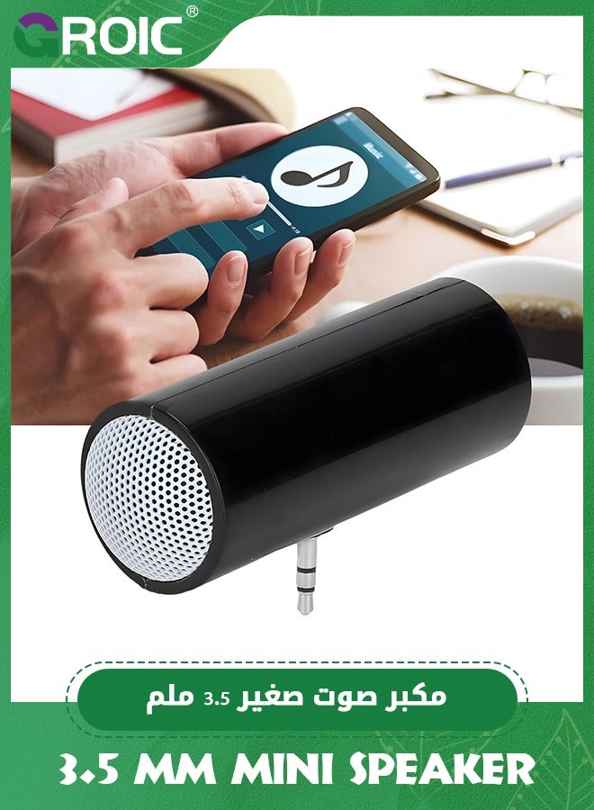 GROIC 3.5 mm Jack Black Mini Stereo Speaker Portable Soft Sound Portable Speaker, Pillow Speaker for Mobile Phones and Tablets Plug in Speakers with Aux Input Pillow for Sleeping Extern  - Image 4