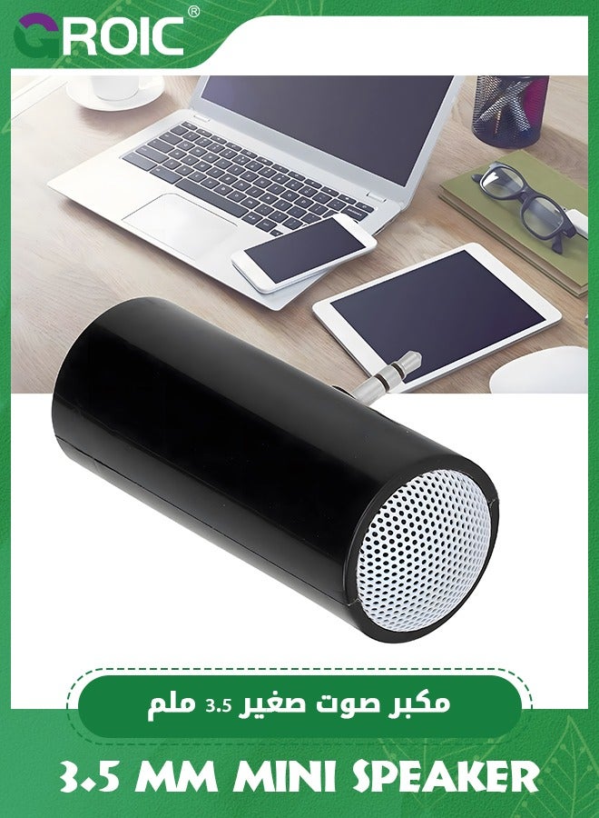 GROIC 3.5 mm Jack Black Mini Stereo Speaker Portable Soft Sound Portable Speaker, Pillow Speaker for Mobile Phones and Tablets Plug in Speakers with Aux Input Pillow for Sleeping Extern  - Image 5