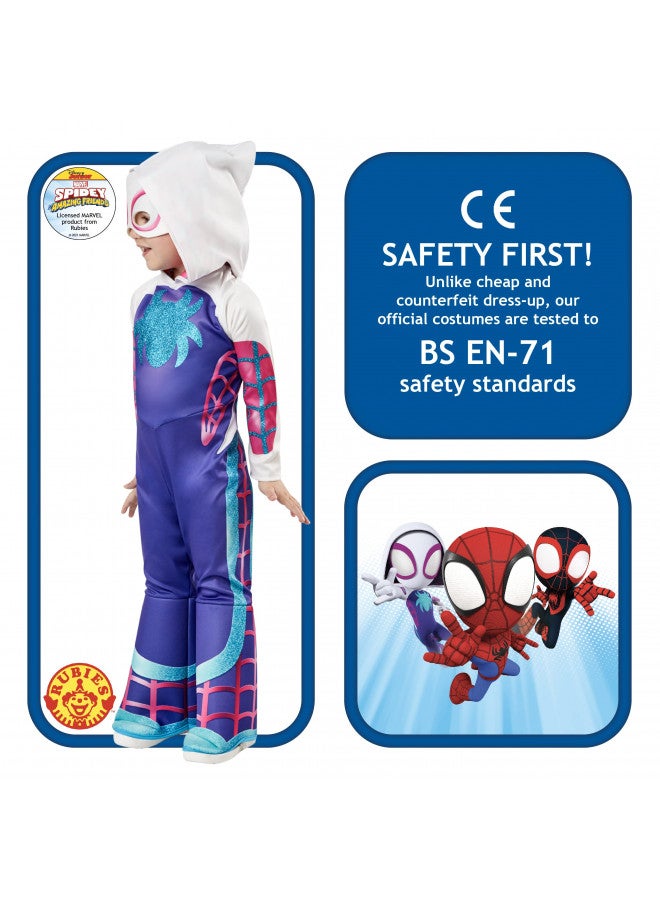 Rubies زي ديلوكس شبح العنكبوت من مارفل: سبايدي وأصدقائه المذهلين، كما هو موضح، 3T4T - Image 2