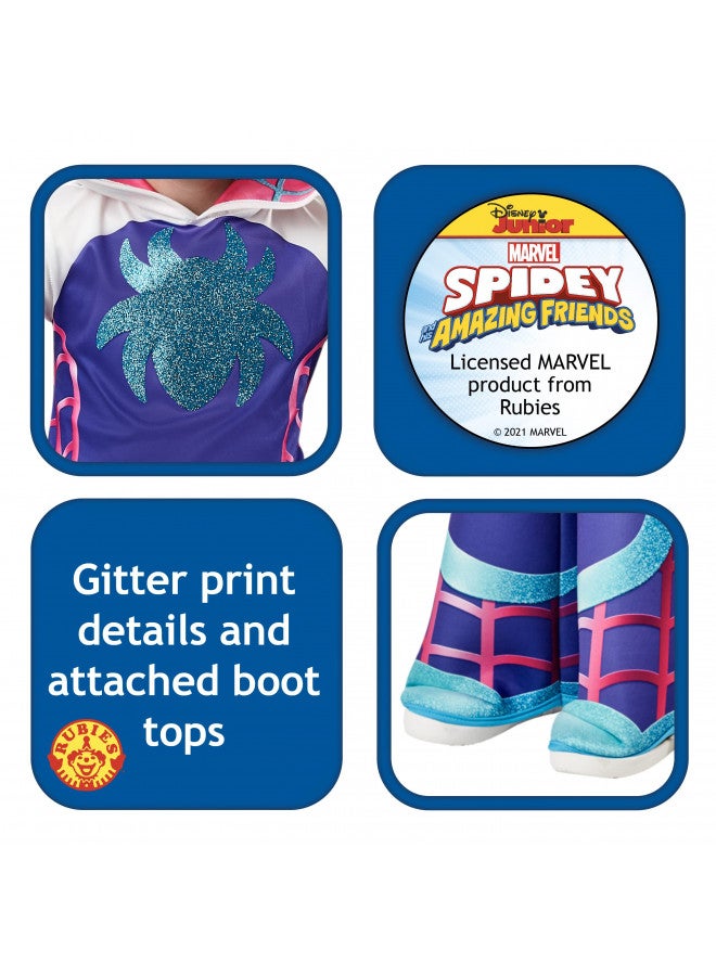 Rubies زي ديلوكس شبح العنكبوت من مارفل: سبايدي وأصدقائه المذهلين، كما هو موضح، 3T4T - Image 3