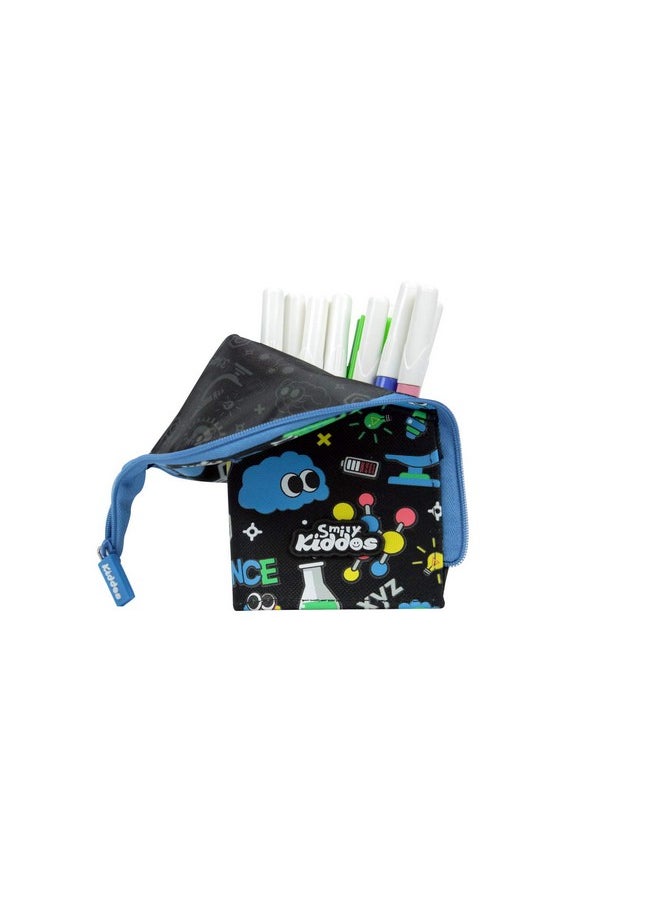 SMILY KIDDOS Smily Kiddos | Smily Pen Holder Case (Black) | Kids&School Pencil Case | Pencil Pouch for Kids  - Image 2