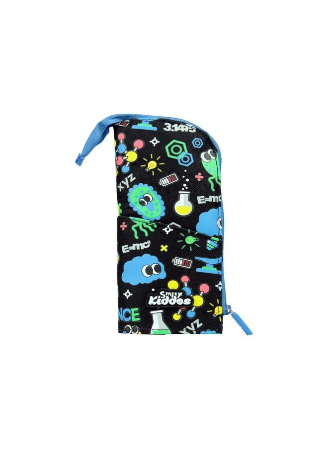 SMILY KIDDOS Smily Kiddos | Smily Pen Holder Case (Black) | Kids&School Pencil Case | Pencil Pouch for Kids  - Image 1