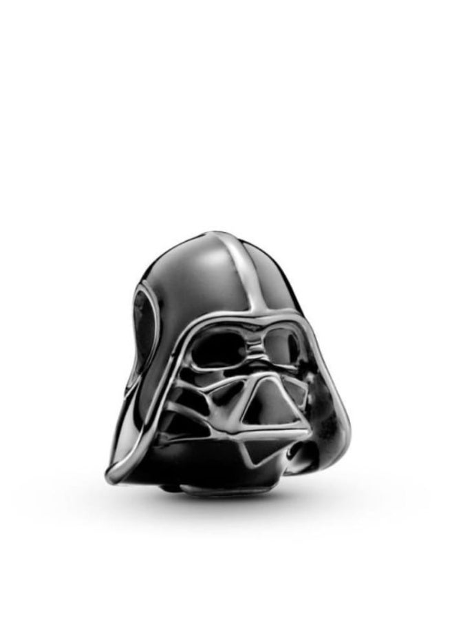 Star Wars Darth Vader Charm - 925 Sterling Silver with Black Enamel - Image 1