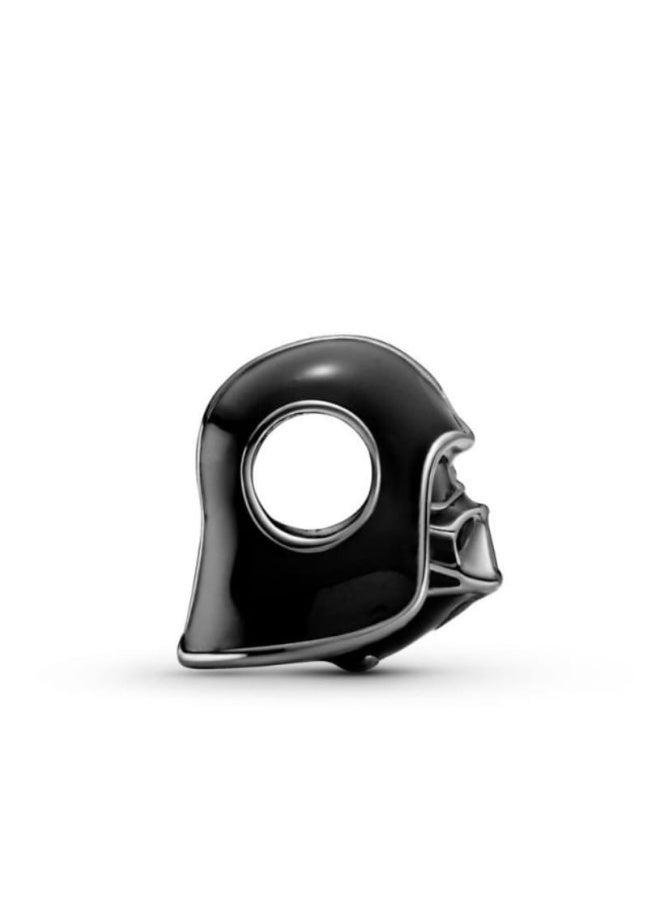 Star Wars Darth Vader Charm - 925 Sterling Silver with Black Enamel - Image 2