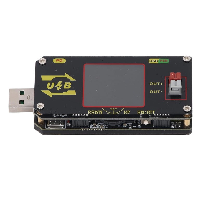 جهاز اختبار USB بشاشة LCD مقاس 1.44 بوصة وواجهة USB 3.0 - لقياس الجهد والتيار والسعة والطاقة، يدعم قراءة بيانات كابل E Marker و Dash، بتصميم 9 دبابيس - Image 4