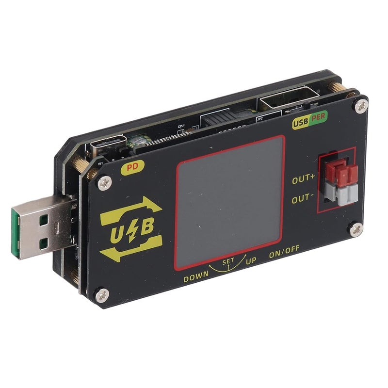 جهاز اختبار USB بشاشة LCD مقاس 1.44 بوصة وواجهة USB 3.0 - لقياس الجهد والتيار والسعة والطاقة، يدعم قراءة بيانات كابل E Marker و Dash، بتصميم 9 دبابيس - Image 2