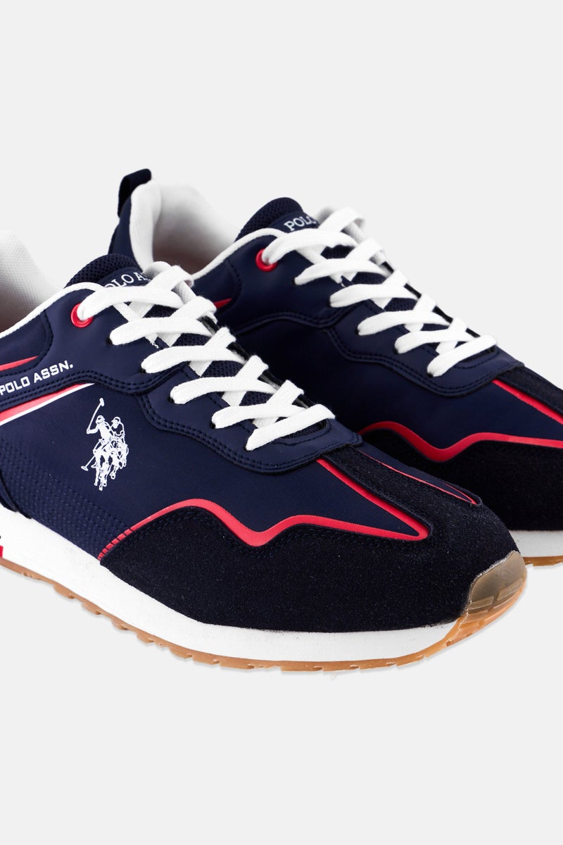 U.S. Polo Assn. Men Textile Lace Up Casual Shoes, Multicolor  - Image 3