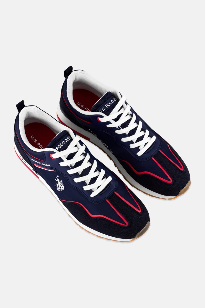 U.S. Polo Assn. Men Textile Lace Up Casual Shoes, Multicolor  - Image 4