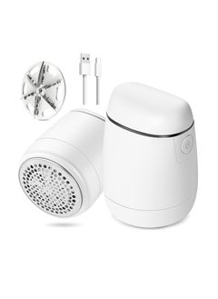 Fabric Lint Shaver, Rechargeable Sweater Pill Remover Fabric Shaver for Clothes, Electric Portable Fuzz Cleaner Razor Defuzzer Pilling Trimmer for Clothing, Couch