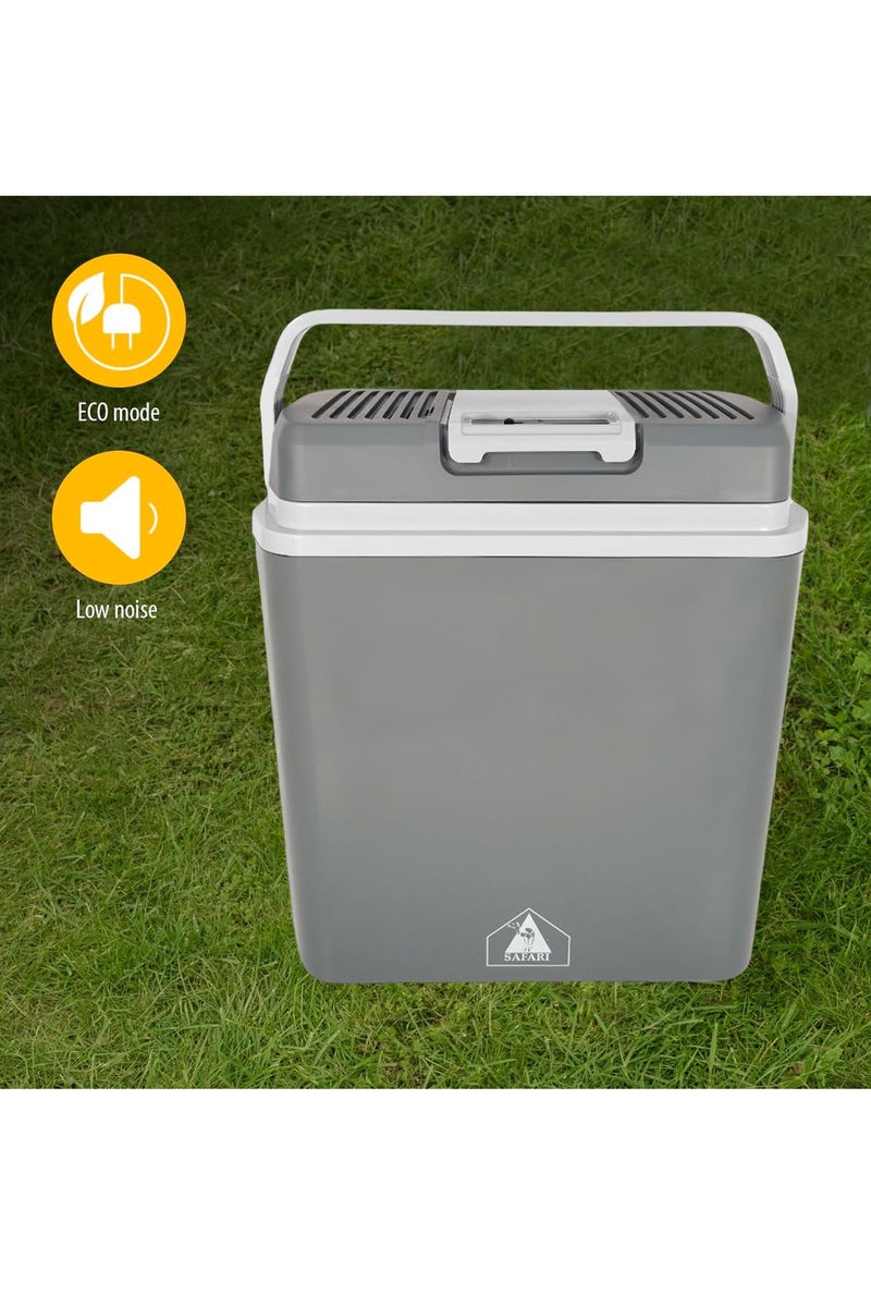 Safari Thermoelectric Cooler & Warmer 12V – Portable Electric Box with USB/DC/Mains Connection, Max/Eco Mode, Handle Lock, Lightweight, Quiet Operation, 40.6x24.7x44.2cm, 3.7kg Net Weight SF029 - Image 4