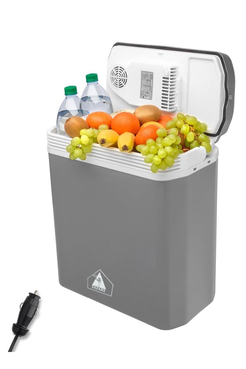 Safari Thermoelectric Cooler & Warmer 12V – Portable Electric Box with USB/DC/Mains Connection, Max/Eco Mode, Handle Lock, Lightweight, Quiet Operation, 40.6x24.7x44.2cm, 3.7kg Net Weight SF029 - Image 1