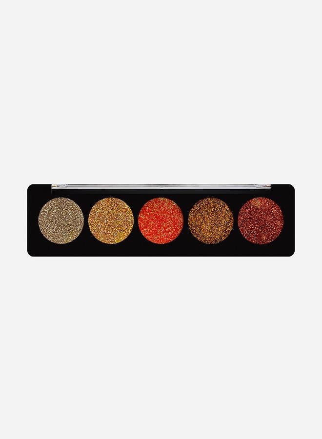 profusion Cosmetics Topaz Gems - 5 Shade Glitter Palette - Image 2