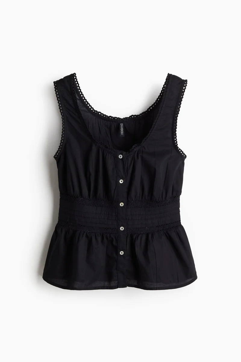 H&M Peplum vest top