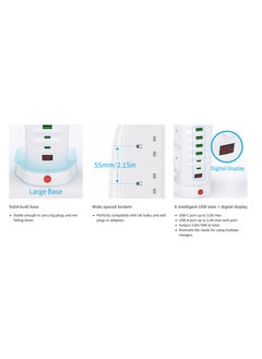 Generic Sailboat Tower | 2500W | Power Socket With | 6 | USB Port's & | 8 | AC Outlet's  - Image 4
