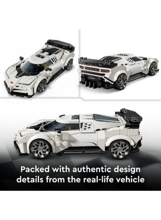 لعبة السيارة الرياضية الفائقة Bugatti Centodieci من ليغو® سبيد تشامبيونز للصبيان والبنات، مجموعة نموذج للأطفال 77240 - view 4
