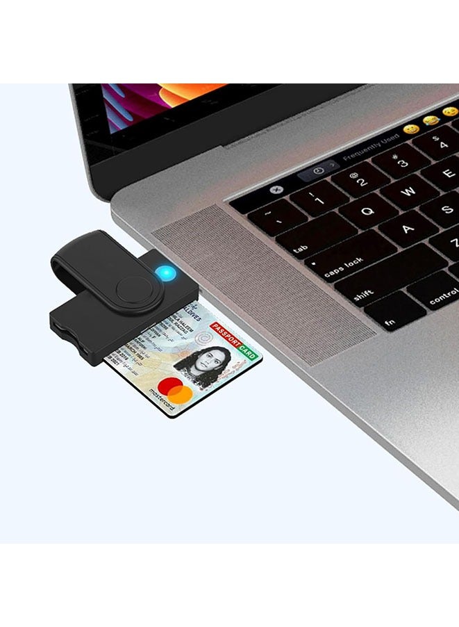 Muyixin USB 2.0 Portable Memory Card Reader for High Capacity 5 in 1 Adapter for SIM, SD, TF, ID, IC Cards, Compatible with Windows, Linux/Unix, MacOS X, Efficient and Reliable Data Reader  - Image 3