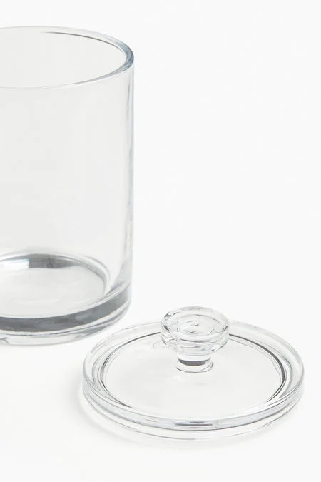 اتش اند ام Glass jar with a lid