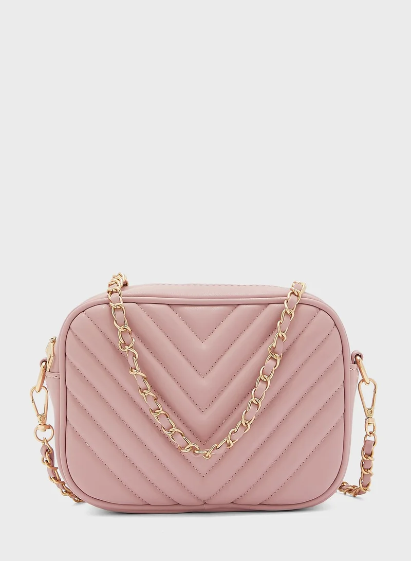 ELLA Quilted Chain Handle Cross Body