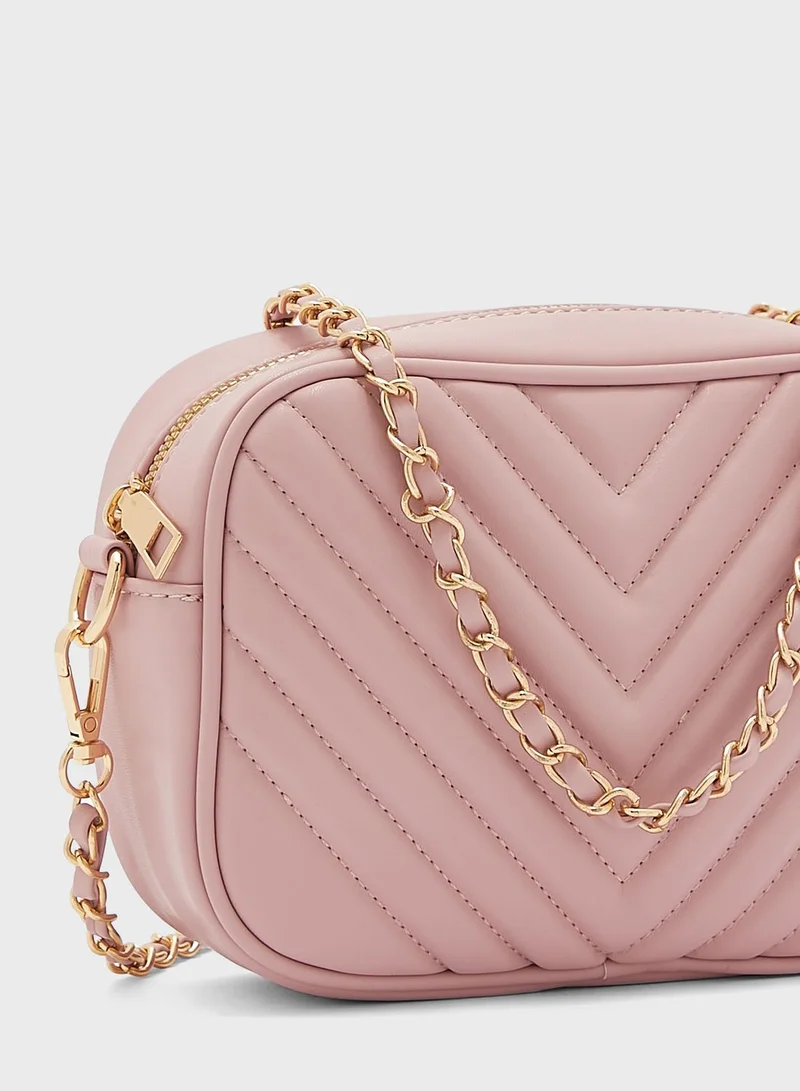 ELLA Quilted Chain Handle Cross Body