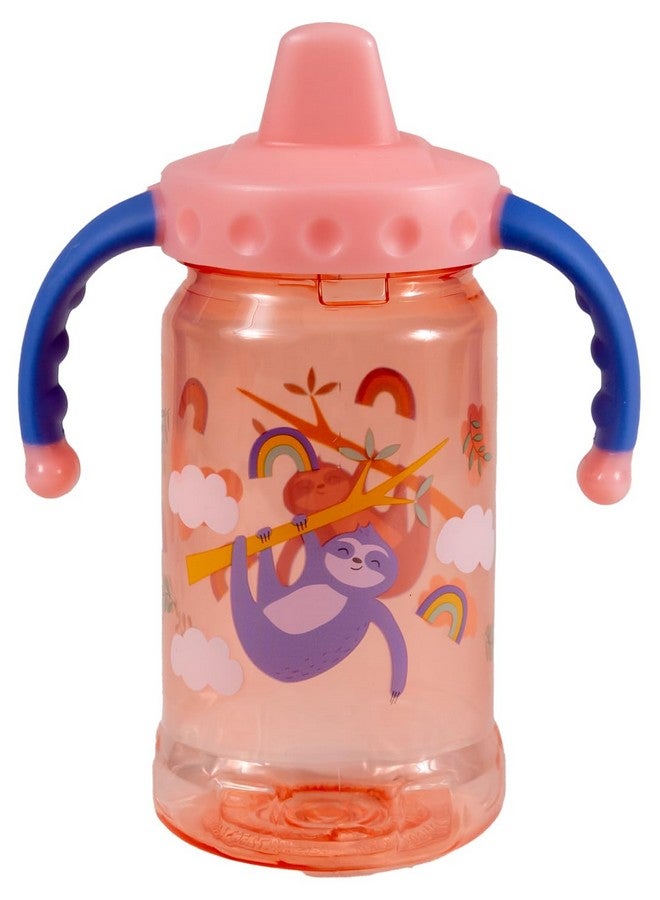 COOL GEAR 2-Pack 12 oz Gripper Sipper Cups For Kids & Toddlers - Dishwasher Safe, Spillproof, Leakproof Waterbottle With Handles For Babies - Rainbows/Unicorns - Image 3