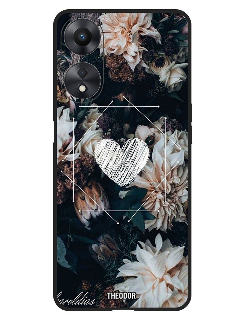 Theodor Protective Case Anti Scratch Shock Proof Bumper Cover For Oppo F23 5G Heart In Center - Image 1