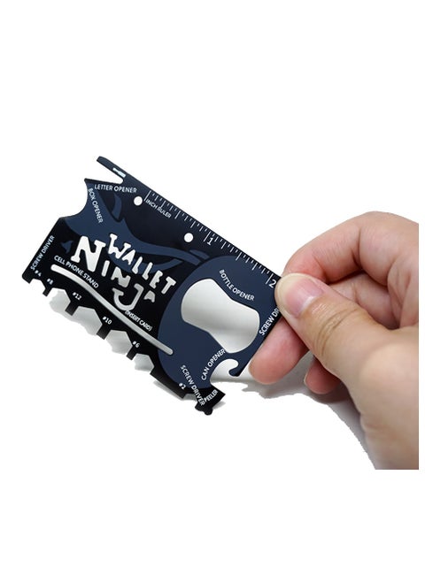 Wallet Ninja Multitool Card 18 in 1 Credit Card Multi-Tool