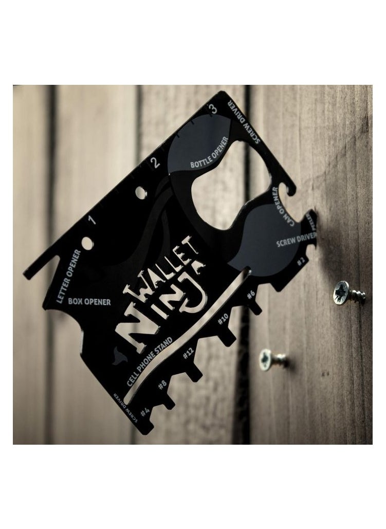 Wallet Ninja - Wallet Ninja Multitool Card 18 in 1 Credit Card Multi-Tool - Image 1