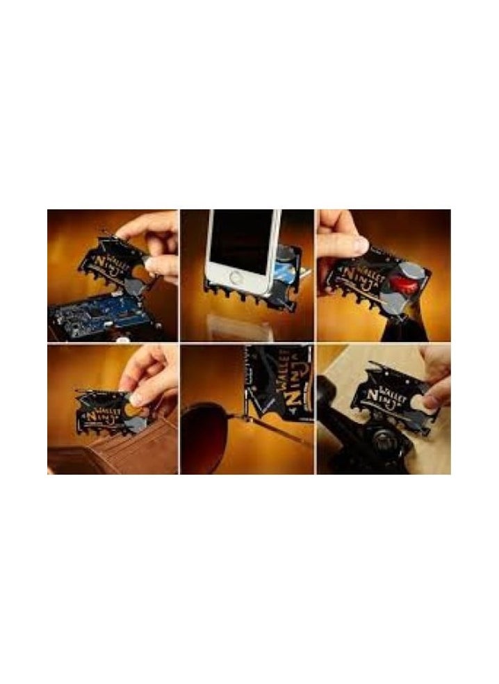 Wallet Ninja - Wallet Ninja Multitool Card 18 in 1 Credit Card Multi-Tool - Image 1