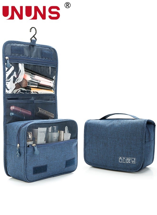 UNUNS Hanging Toiletry Bag,Large Cosmetic Makeup Travel Organizer For Men Women With Sturdy Hook,Dividers And Inner Pouch,Portable Travel Organizer Kit For Shampoo,Toiletries - Image 1