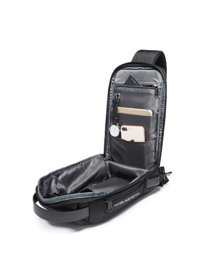 BANGE Multifunctional Waterproof Sling Bag with USB Charging BG 22085 Camo - Image 2