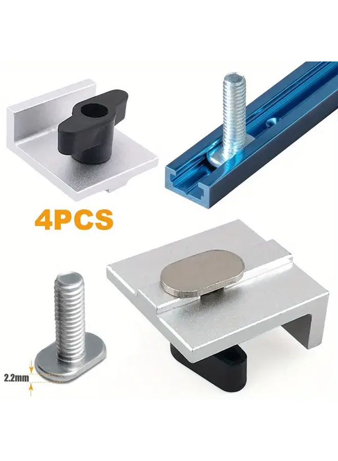 4pcs T Track Stop Block Kit Woodworking Jig For Bench Top And Manual Routing - Image 2