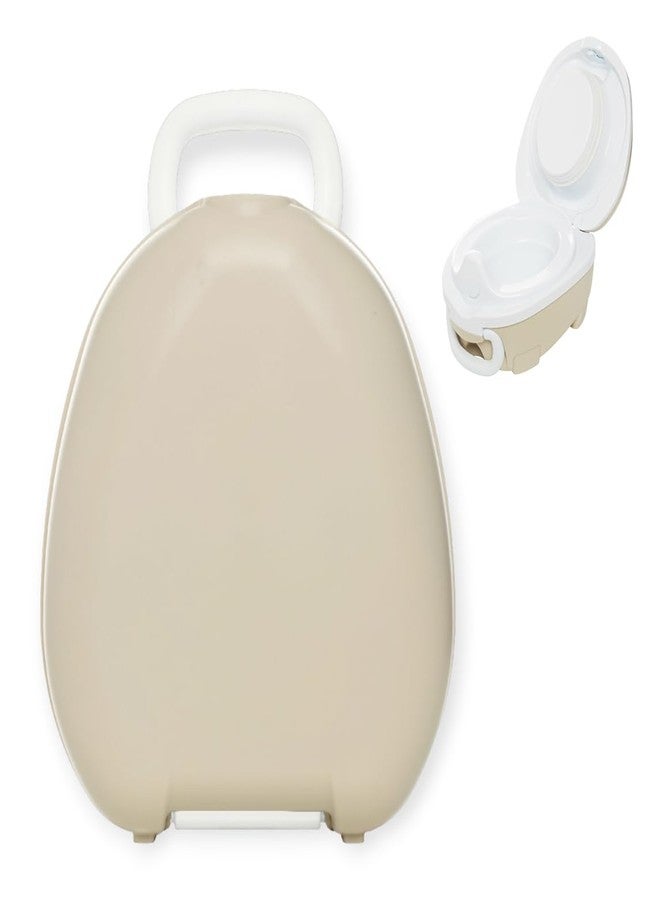 My Carry Potty - Natural Beige Travel Potty, Award-Winning Portable Toddler Toilet Seat for Kids to Take Everywhere - Image 1