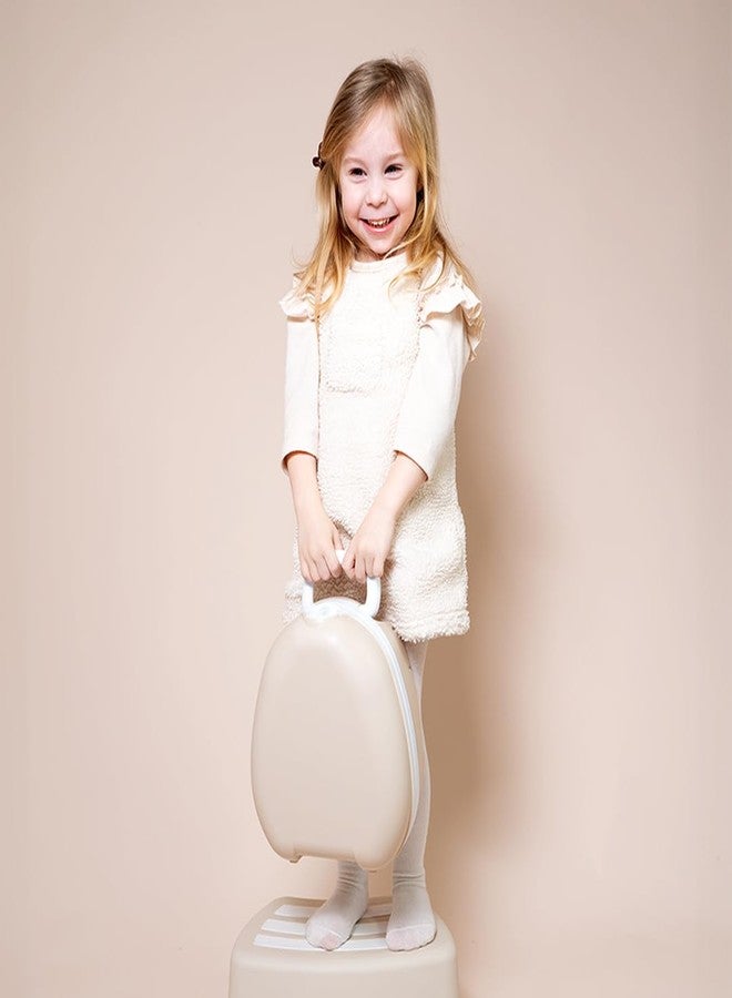 My Carry Potty - Natural Beige Travel Potty, Award-Winning Portable Toddler Toilet Seat for Kids to Take Everywhere - Image 4