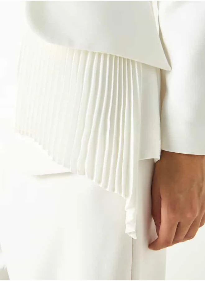 2Xtremz 2Xtremz Shawl Lapel Blazer with Pleated Accent