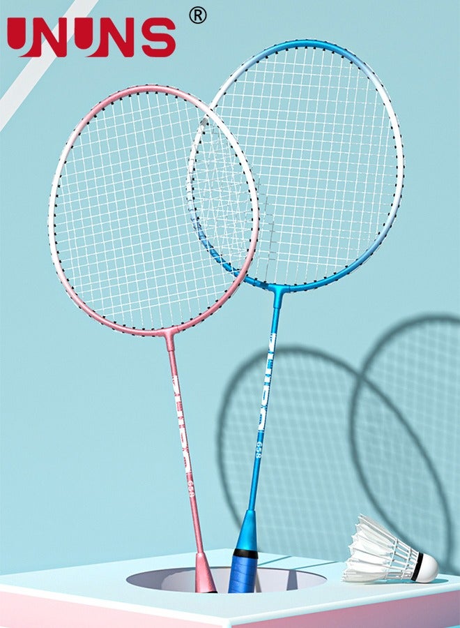 UNUNS مجموعة شبكات تنس الريشة الرياضية، مجموعات معدات كاملة - 4 مضارب، 3 كرات ريشة، شبكة تنس الريشة، حقيبة حمل واحدة، مجموعة ألعاب مثالية في الفناء الخلفي في الهواء الطلق، معدات غنية للتدريب للمبتدئين، ترفيهية - Image 3