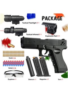 Dress-Up Accessories Glock Foam Blaster Toy Gun – Includes Magazine, Bullets, and Silencer – Perfect Children's Gift for Role Play and Fun Adventures