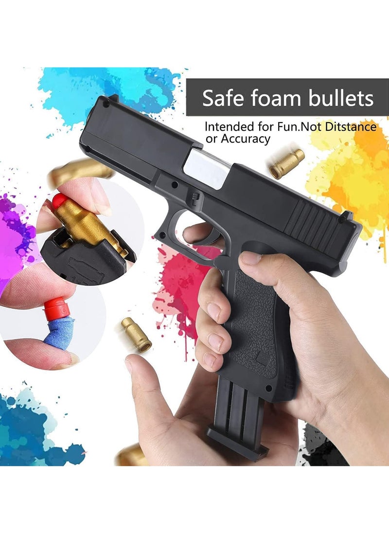 Generic - Dress-Up Accessories Glock Foam Blaster Toy Gun – Includes Magazine, Bullets, and Silencer – Perfect Children's Gift for Role Play and Fun Adventures - Image 1