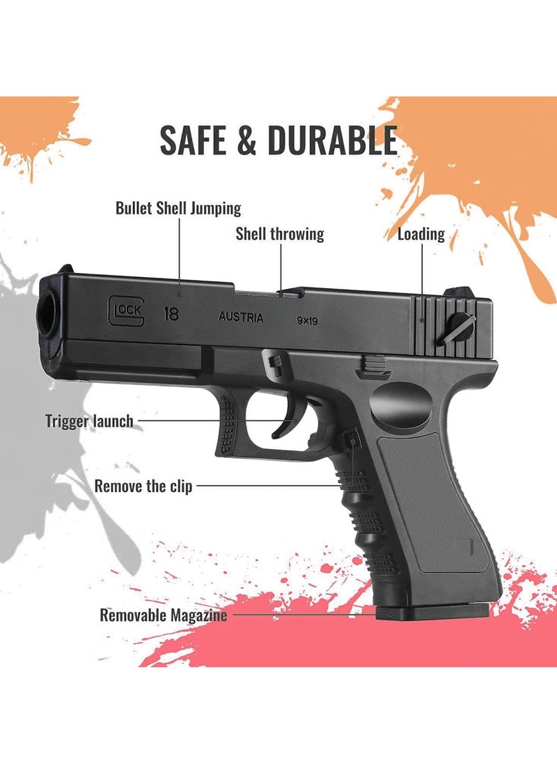 Generic - Dress-Up Accessories Glock Foam Blaster Toy Gun – Includes Magazine, Bullets, and Silencer – Perfect Children's Gift for Role Play and Fun Adventures - Image 1