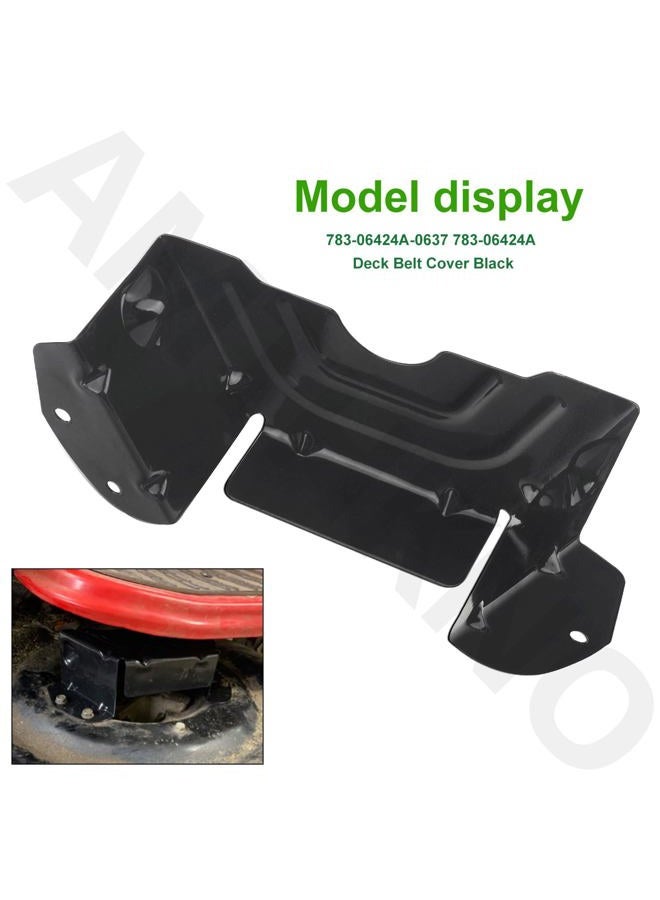 AMTHKNO 783-06424A-0637 Deck Belt Cover Black Compatible with MTD/Craftsman/Troy-Bilt/Husky Lawn Mower 42" 46" Deck Replaces 783-06424A Mower Desk Parts 13AD775S059 13WX78TS090 24728902 247288842 (2 Pack) - Image 2