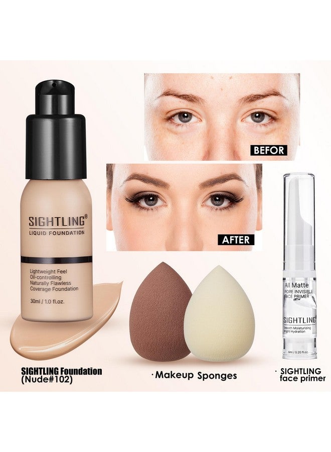 SIGHTLING All In One Makeup Kit, Travel Makeup Kit, Makeup Gift Set, Makeup Kit for Women Full Kit, Makeup Bundle Includes Foundation Eyeshadow Palette Lipstick Eyeliner Mascara Contour Stick Cosmetic Brush Set - Image 3