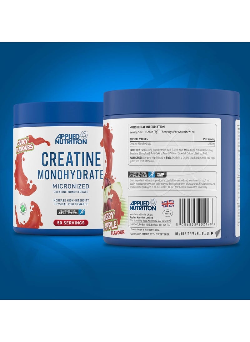 Applied Nutrition Creatine Monohydrate Micronized Powder 250 Gm Cherry And Apple - Image 5