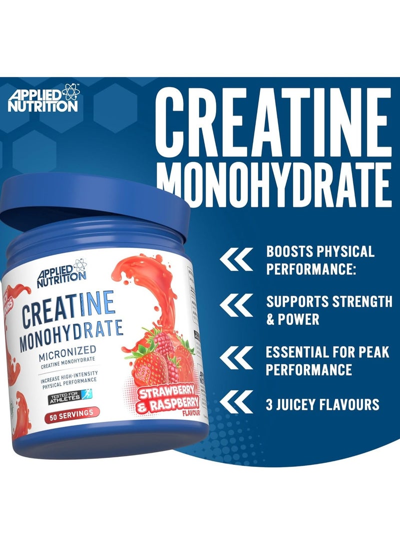 Applied Nutrition Creatine Monohydrate Micronized Cherry Apple Flavor 250g Creatine Powder 50 Servings 5g Creatine Per Serving Sugar Free Gluten Free Vegetarian - Image 3