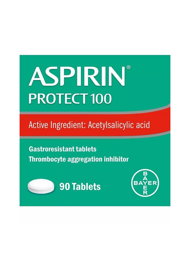 BAYER أقراص أسبرين بروتيكت 100 مجم، 90 قرصًا  - Image 2