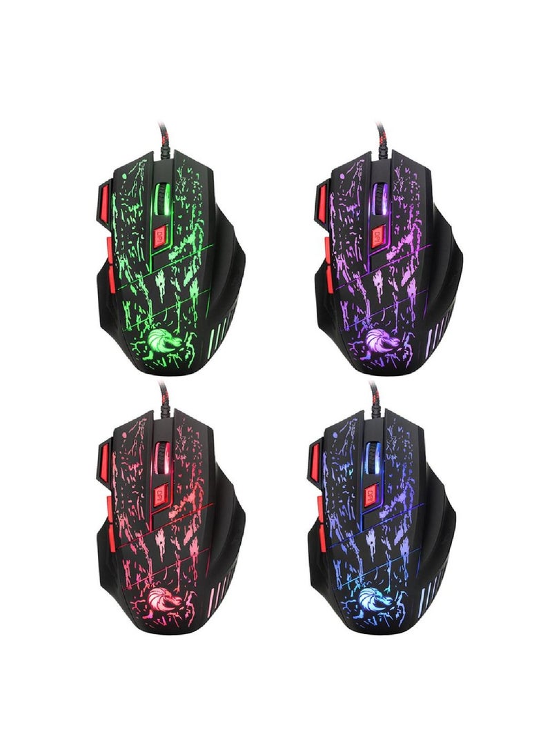 HXSJ Wired Keyboard With Mouse Set Black  - Image 3