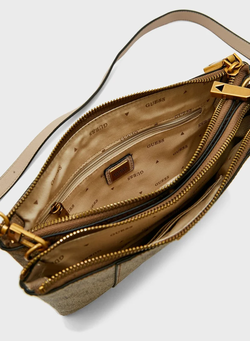 GUESS Noelle Double Zip Crossbody