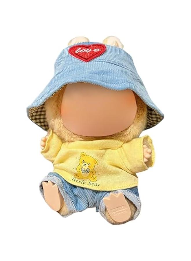 Arabest La-bu-bu Clothes for Doll(NO Doll) - Handcrafted Crochet 3-Piece Set for 17cm Doll, Clothes for La-bu-bu,Premium La-bu-bu Outfit with Accessories, Stylish Labubu Clothes for Doll - Image 1